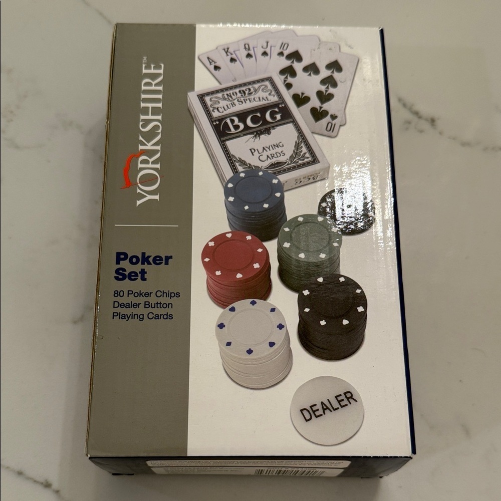 Yorkshire Poker Set with Cards and Chips